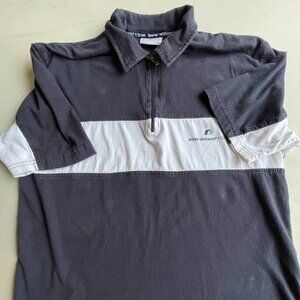 Vintage BMW Williams F1 Racing Polo XL Blue White Colorblock Gorpcore Streetwear